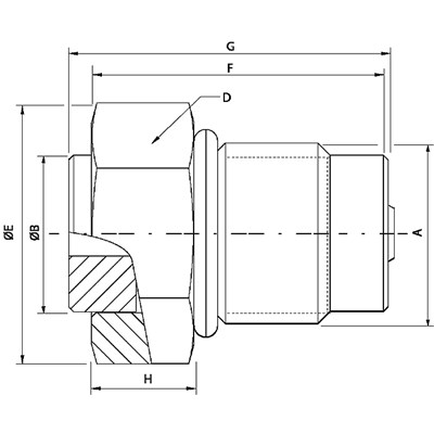 Series971PneumaticAutoNipple,M20x1.5Port