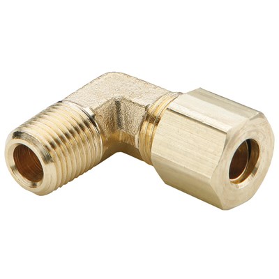 BRASS 1/2" TUBE X 3/8" MNPT 90° ELBOW