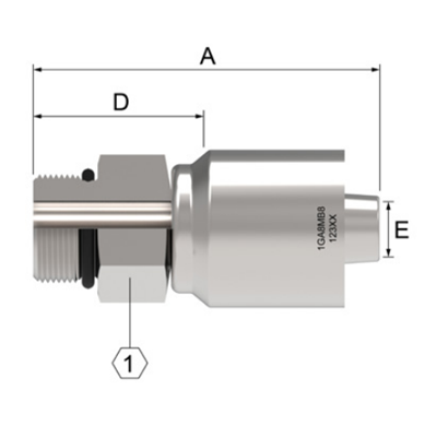 DANFOSS OTC HOSE FITTING