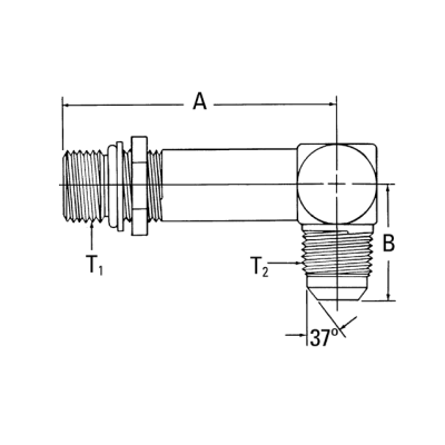 Adapter JIC-SDAEL-3/8x9/16-18-F(L=2.08)