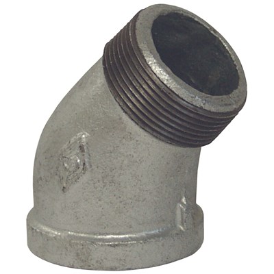 2 1/2 GALVANIZED 45 STREET ELBOW