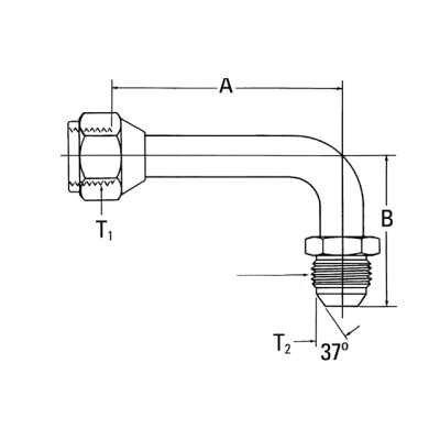 Adapter JIC-SWEL-F.1/2x(A=2.43)(B=1.78)