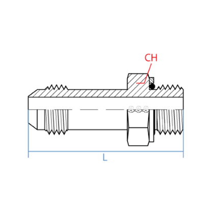 Adapter JIC-SDSL-3/8xG1/4-E(L=XXX)