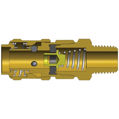 1/4" HI-PRESS COUPLER, 1/4" M-NPTF 85040