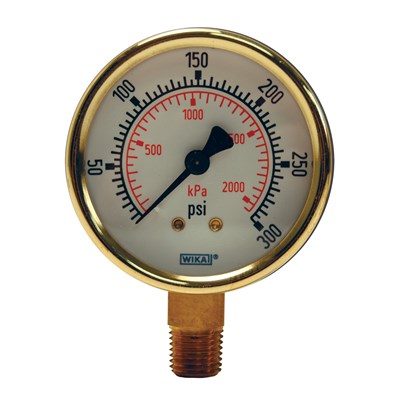 2 1/2" FACE 0-15 PSI LM BRASS GAUGE