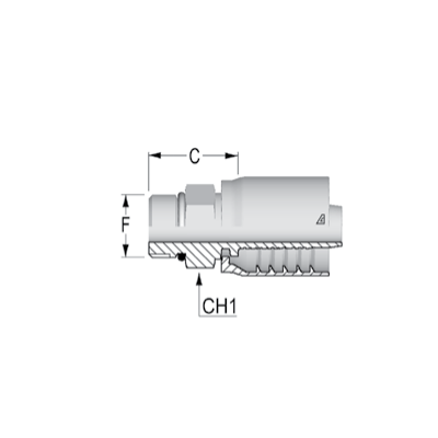 SAE SOLID MALE O-RING BOSS