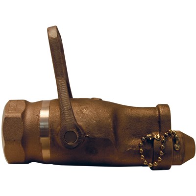 1 1/2"NST CG SHUT OFF NOZZLE, BRASS