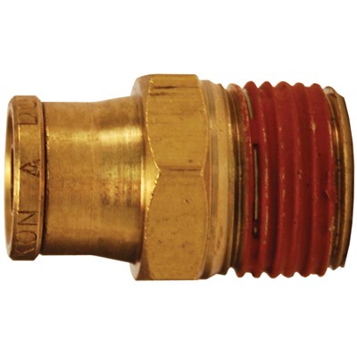 BRASS DOT MALE CONNECTOR 1/4 X 3/8