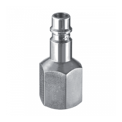 Tapered female thread plug