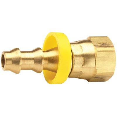 1/2"FM JIC X 1/2" PUSH-ON BARB - BRASS