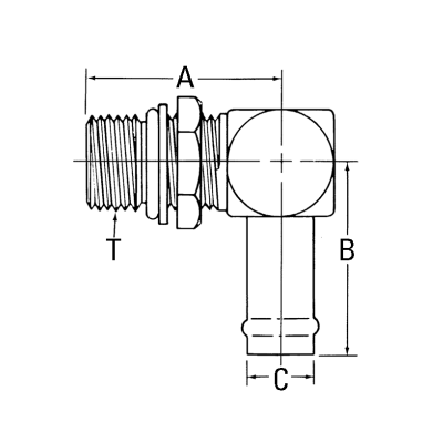 Adapter Barb-HBE-3/4x1-1/16-12unf