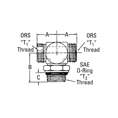 Adapter ORS-SDABT-1-1/4x1-11/16-12UNF-F