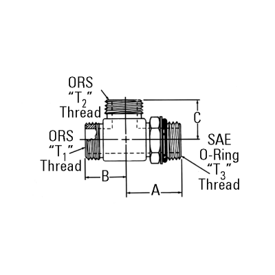 Adapter ORS-SDART-1/4x7/16-20unf-F