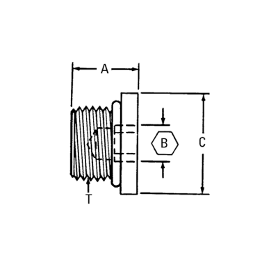 Adapter ORB-PL-1/4-F (SocketHead)