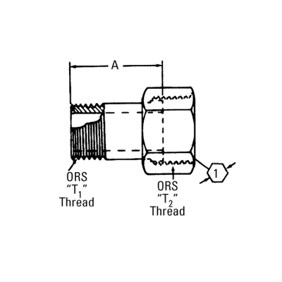 Adapter ORS-RDSW-F.-F.1x3/4