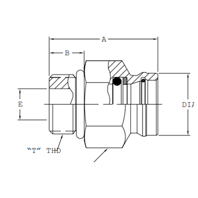 Adapter STC-SDS-F.3/8x9/16-18unf-F