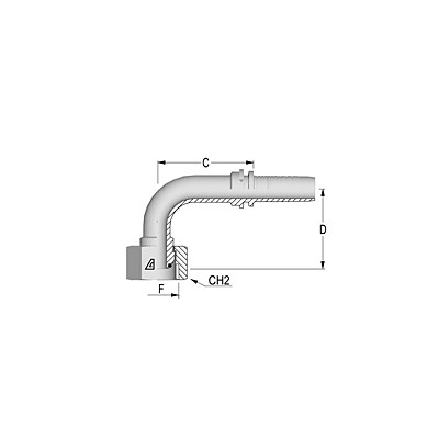 BSP FEMALE 90 DEG SOLID 1 PC