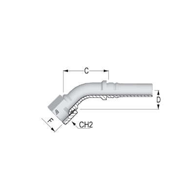 1" 45 DEG JIC INTERLOCK