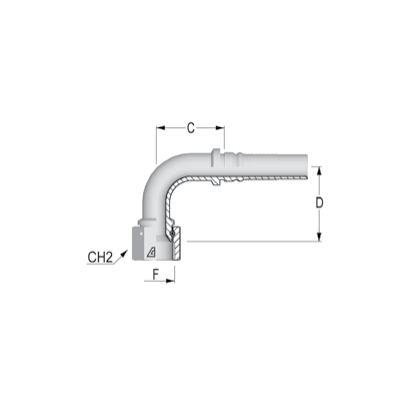 1-1/4" 90 DEG JIC INTERLOCK