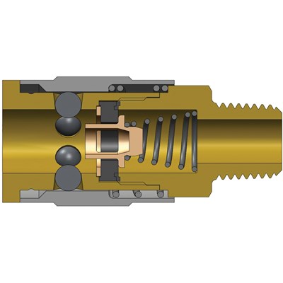 3JM3 3/8" COUPLER X 3/8" MNPT