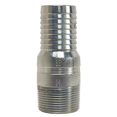 2" STEEL NIP FOR PLASTIC PIPE