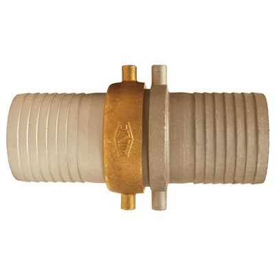 4" ALUM CPLG W/BRASS NUT