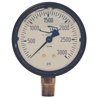 2 1/2 PLASTIC LM 0-160PSI LQ GAUGE