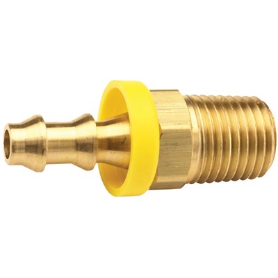 1/2" PUSH-ON X 1/4" MNPT BRASS