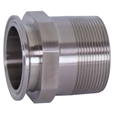 2.5X3"CLMP X MALE NPT ADAPT-316L