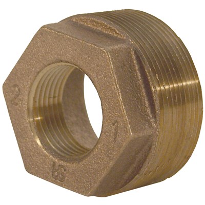 1 1/2 X 1 1/4 BRASS HEX BUSHING