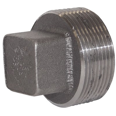 1 1/2 FORGED STEEL SQUARE HEAD PLUG