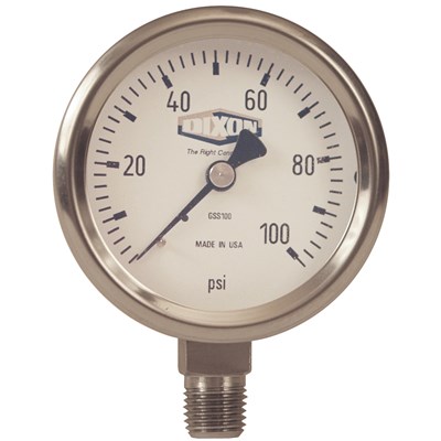 2 1/2 ALLSS 0-10000PSI LMDRY GAUGE