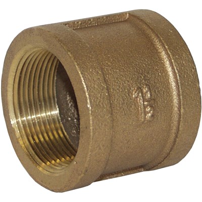 2" BRASS THREADED COUPLING