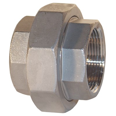 1/2" THREADED UNION 150#SS