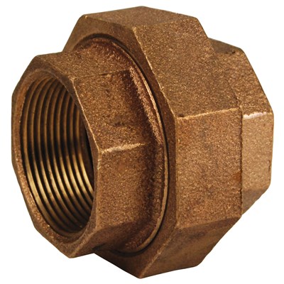 1/2 BRASS THREADED UNION