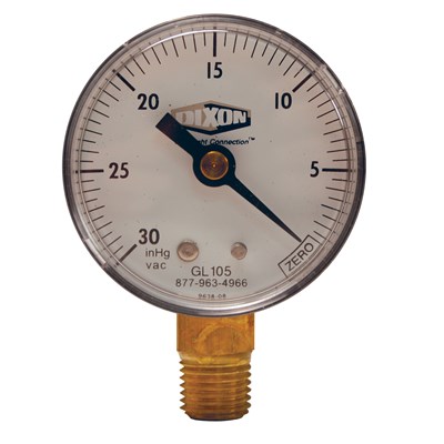 2 STEEL LOWER MT VACUUM GAUGE