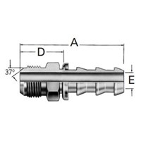 ETN,Socketless Hose Fitting, Male JIC