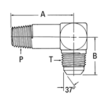 Adapter JIC-SDEL-1/4x1/8NPTF