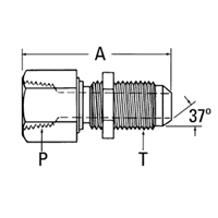 Adapter JIC-BHSDS-1/4xF.1/8NPTF-LN