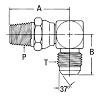 Adapter JIC-SWSDE-F.3/8"x1/4"NPTF-SWVL