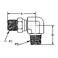 Adapter NPT-SWSDE-NP-3/4x3/4NPTF