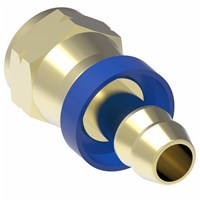 ETN,Brass,Sktless Hose Fitting,Fem. SAE