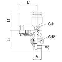 Sf Svl Rn Tee 1/8 Tb x 1/8 Ml