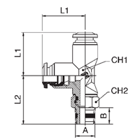 Svl Rn Tee 1/8 Tb x 1/4 Ml