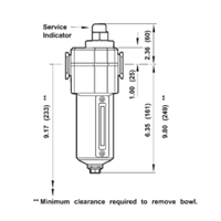 3/4 COALESCING FILTER HIGH FLOW