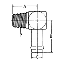 Adapter Barb-HBE-1-1/4x1-1/4-11-1/2npt